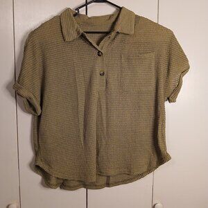 Eytine Women's Plus 2XL Green Knit Top (0665N2)